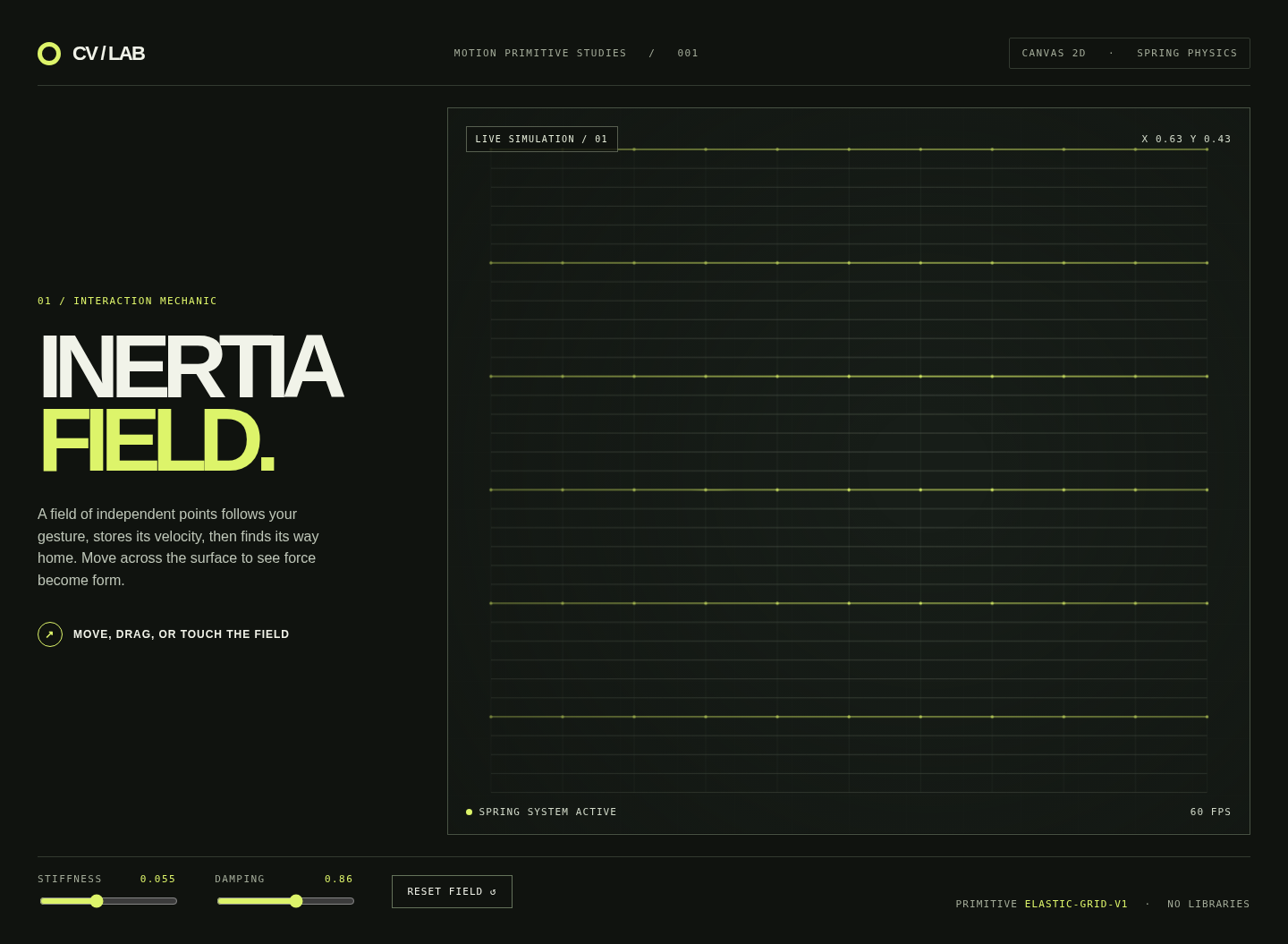 Inertia Field interaction preview