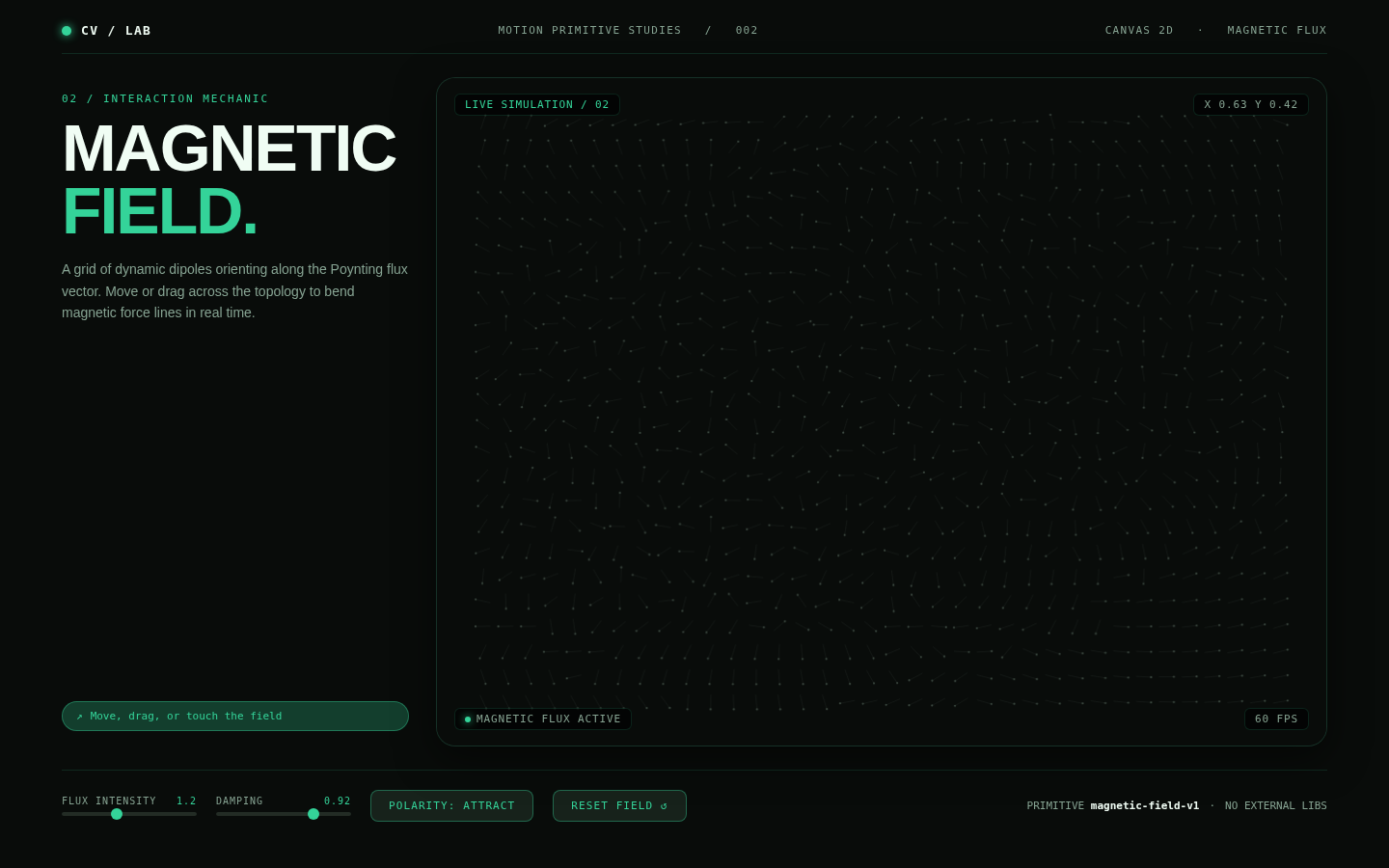 Magnetic Field interaction preview